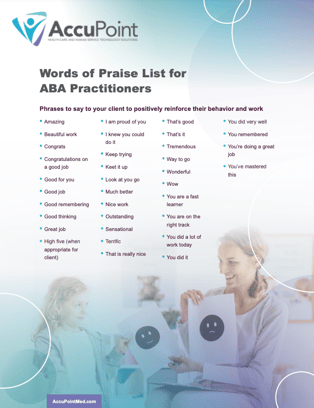 AccuPoint Words of Praise List